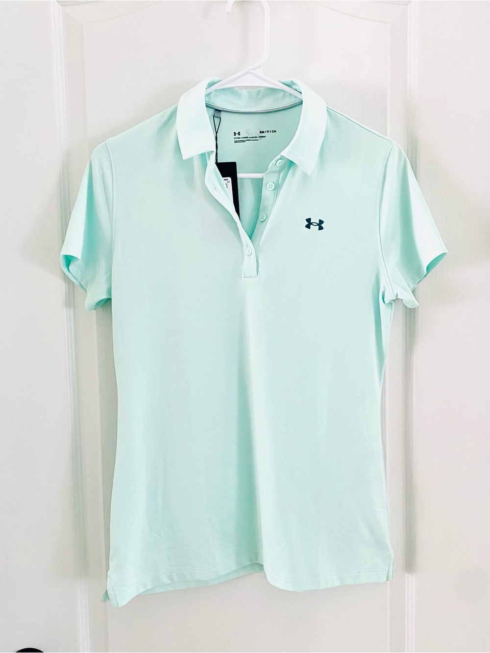 Under Armour Women’s Performance Polo Shirt NWT - UPF 50 Mint Green Size Small